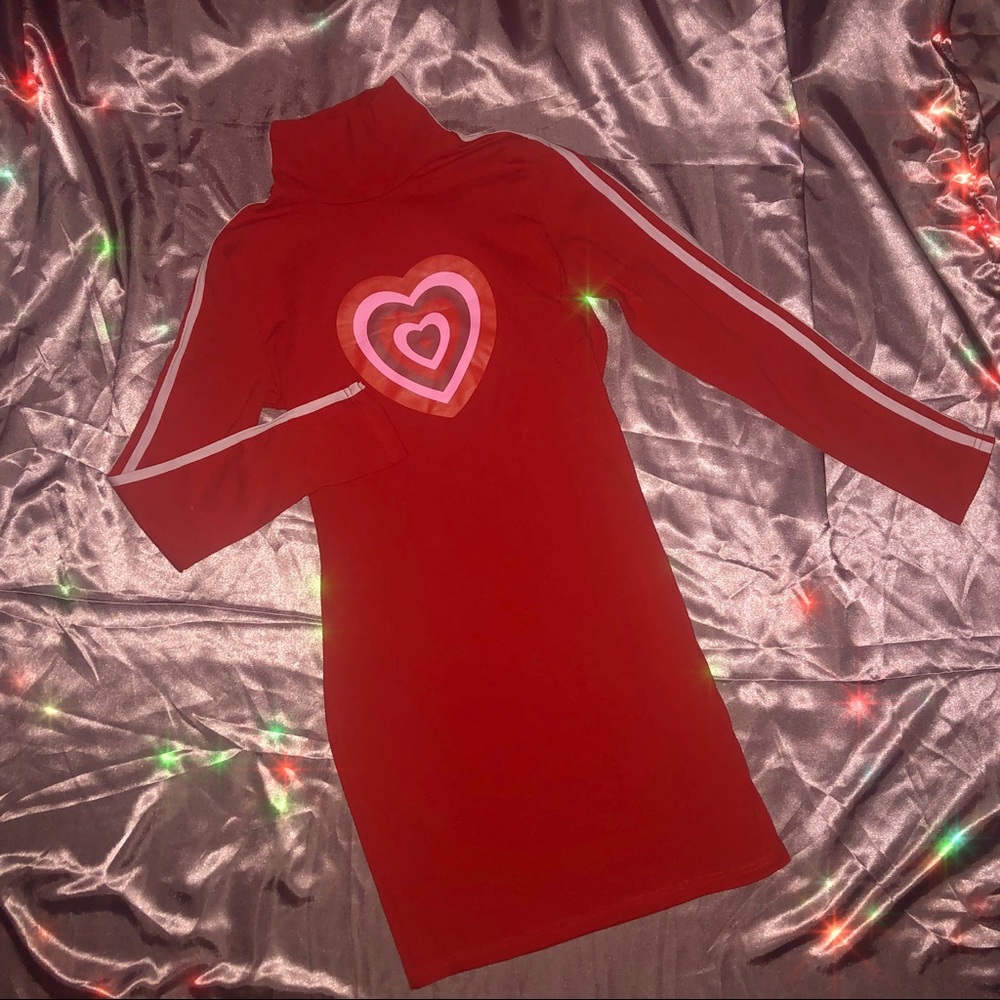 With All My Powerpuff Heart Bodycon Dress - Picture 2 of 8